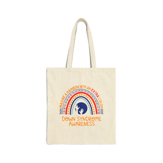 Down Syndrome Awareness Cotton Canvas Tote Bag